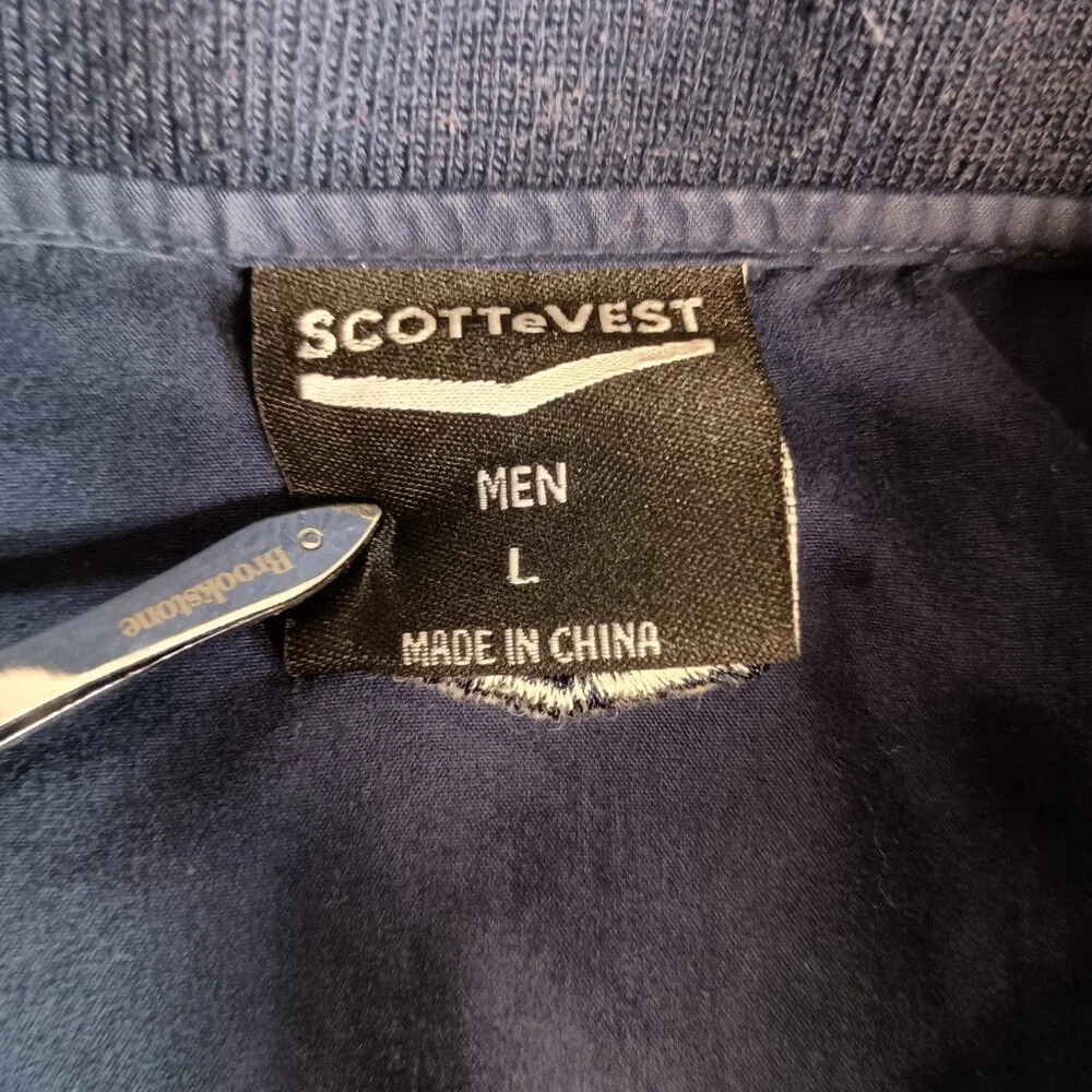 Scottevest Men's Dark Blue Utility Vest - Picture 2 of 11